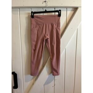 Athleta Girl blush pink crop athletic legging